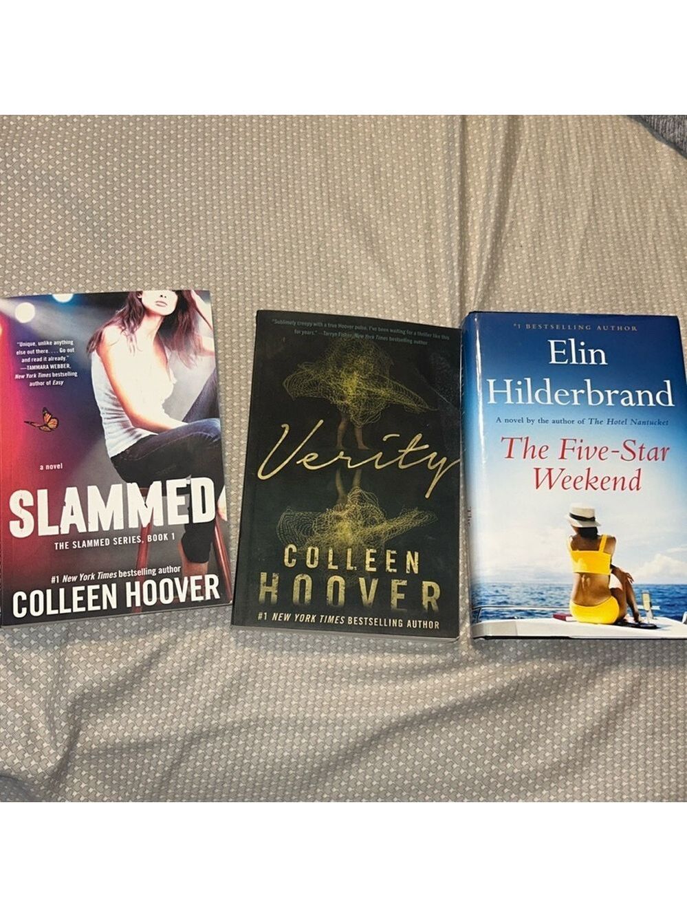 Colleen Hoover and Elin Hilderbrand Adult Book 3